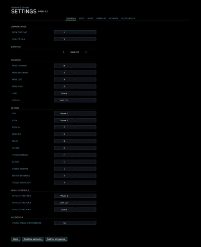 HTMCC-HCE MouseAndKeyboardDefault Menu Screenshot.png