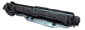 A render of the Punic-class supercarrier modelled by Jared Harris for the fan mod Sins of the Prophets - used in the 2022 Halo Encyclopedia.