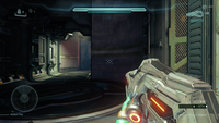 First-person view of the Suppressor in Halo 5: Guardians.