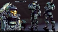 Render of the Defender armor in Halo 5: Guardians.