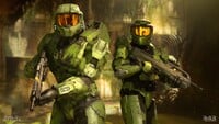 The Halo Infinite Mark VI and Halo: Combat Evolved Mark V kits.