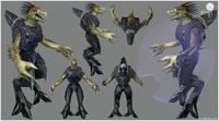 The textured version of the previous designs, ultimately not used in the final game.