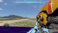 First-person view of Light of Urs in Halo 5: Guardians.