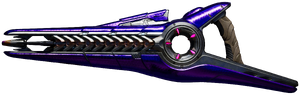 A screenshot of the Sulok-pattern beam rifle. Original image by User:Saphira.