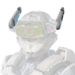 Icon of the Gravehound Adaptation helmet attachment for the Chimera armor core.