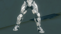 Contoured legs with the Shard skin in Halo 4.