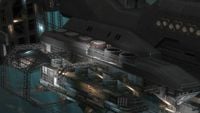 Under-construction frigates in Long Night of Solace show the tubes extending below deck.