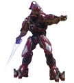 A Sangheili Covert Major as it appear in Warzone simulation.