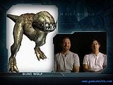 This image shows a three-dimensional model of a blind wolf created for Halo: Combat Evolved.[1]