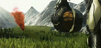 Mark VI MOD being used in an early build of the Halo Infinite announcement trailer.