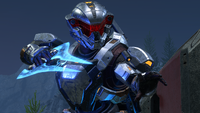 A Spartan in a Seeker helmet with the FC-I/HARKWHISPER attachment.