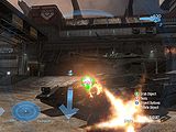 First-Person View of the Oracle Glitch in Reach. (Note the glitched crosshairs and Focus Rifle up top)