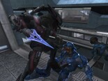 A Sangheili defeating another in multiplayer.