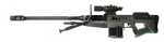 UI asset from Halo: Campaign Evolved of an SRS99C-S2 AM sniper rifle weapon skin.