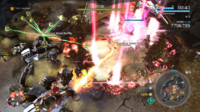 A Scarab, Volatile Scarab, and Type-56 Lich attack an Abomination in Terminus Firefight.