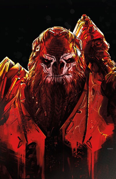 Logoless cover artwork for Halo: Rise of Atriox Issue 5.