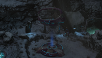 A deployed watchtower in Halo 2: Anniversary.
