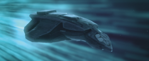 The Han, as depicted in the Halo Encyclopedia using a screenshot from Halo: The Fall of Reach - The Animated Series.