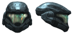 Front and side views of the Mark V[B] helmet.