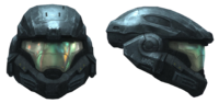 Overview of the Mark V[B] helmet in-game.