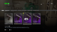 A screenshot of the Magnum selection in Halo 5, while in-game.