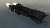 In Amber Clad as it appears in Halo 3: ODST. The ship uses the Charon-class model, as it is meant to be seen from several in-game kilometers away.