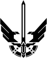A post-war UNSC insignia possibly associated with the Spartan branch.