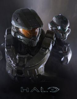 Unused cover art for the The Art of Halo 5: Guardians.