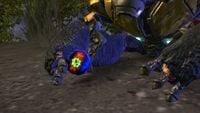 A Grunt playing with two Plasma Grenades, as seen on Normal.