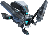 A chassis of the Aggressor Sentinel used during the Battle for Zeta Halo.