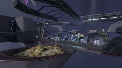 High Charity's Hanging Garden A in Halo 2: Anniversary campaign level Gravemind.