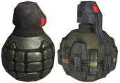 A comparison of the M9 Fragmentation Grenade models from Halo 3 and Halo: Reach.