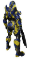 The Venator armor with Raptor skin back.