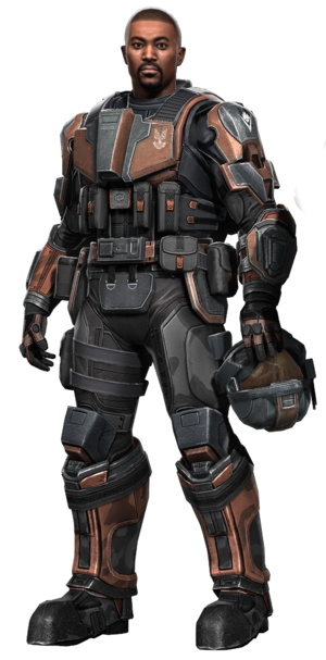 A render of Marcus Hudson, as he appears in Halo: Fireteam Raven.