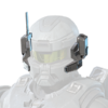 The LINEBREAKER helmet attachment from Halo Infinite