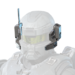 The LINEBREAKER helmet attachment from Halo Infinite