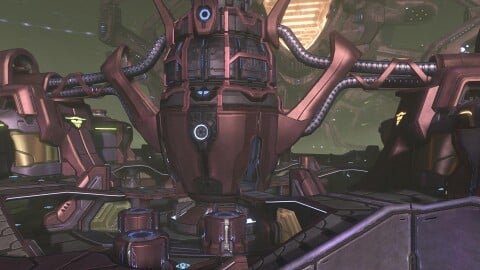 A view of Assembly, a multiplayer map in the Halo 3 Mythic Map Pack.