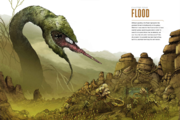 Artwork used to introduce the Flood chapter of the encyclopedia.