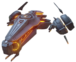 A render of a Phaeton Helmsman in Halo 5: Guardians.