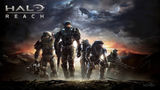 Noble Team (excluding Noble Six) in a promotional wallpaper for Halo: Reach.