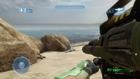 First-person view of the M41 in Halo 2: Anniversary multiplayer.