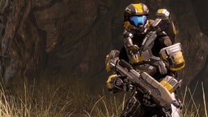 Terry Hedge of Fireteam Lancer in Warrens during Requiem Campaign, as seen in Halo 4 Spartan Ops Episode 7 Expendable Chapter 3 Lancer.