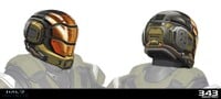 Concept art of the Belus helmet.