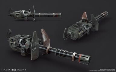 AIE-486H heavy machine gun - Weapon - Halopedia, the Halo wiki