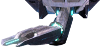 A render of the Ru'swum-pattern Phantom's heavy plasma cannon in Halo 3.