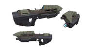 Turnaround view of the MA5B as seen in Halo Legends: Homecoming.