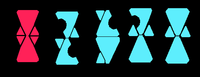 From left to right: Covenant numbers 0,1,3 and 4.