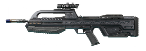 UI asset from Halo: Campaign Evolved of the BR55 battle rifle.