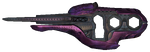 A profile render of the Covenant Carbine from Halo 2.