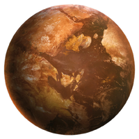 Illustration of Sanghelios in the Halo Encyclopedia (2022 edition)